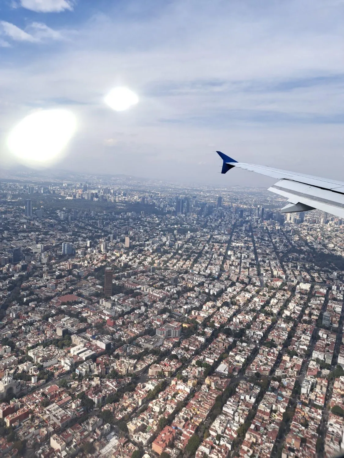 Aerial view of Mexico City